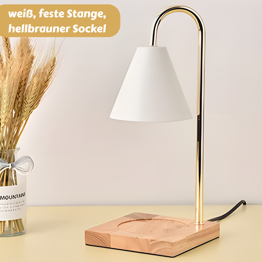 Weiß / Helle Holzoptik /Feste Stange (satiniert)