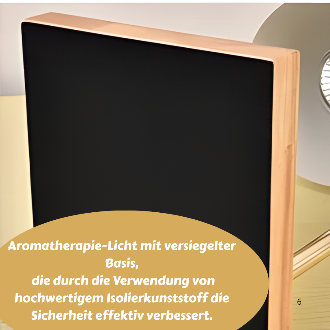 Schwarze Lampe · feste Stange · dunkler Holzsockel