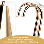 Helle Holzoptik / Feste Stange (satiniert)