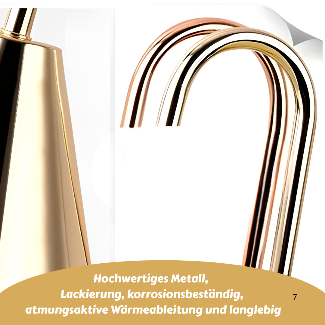 Schwarze Lampe · feste Stange · dunkler Holzsockel