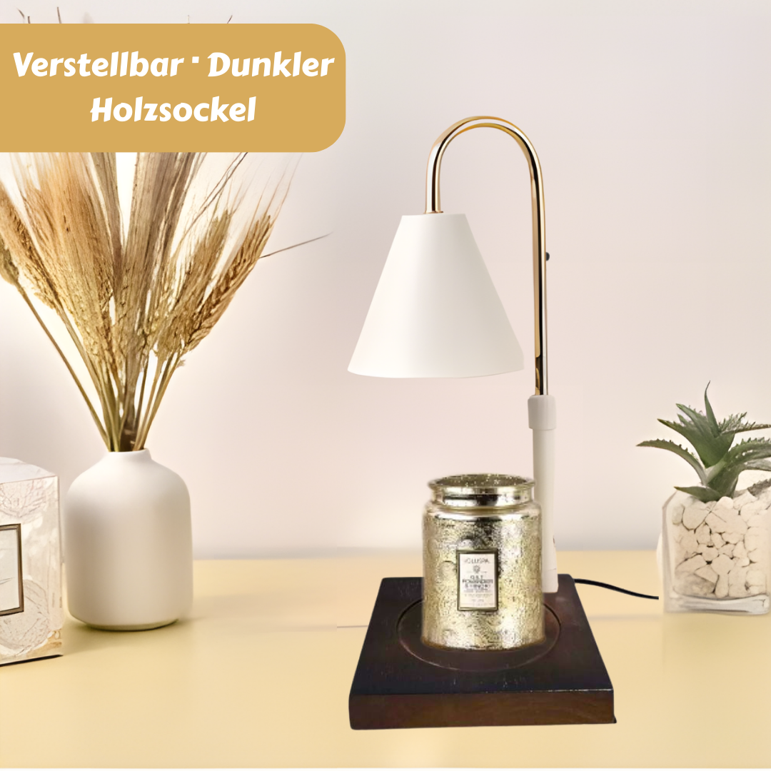 Weiß /Dunkle Holzoptik / höhenverstellbarer Ständer